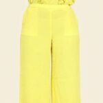 Pantalon Crêpe de Chine Vintage Femme Pinko Taille Couleur