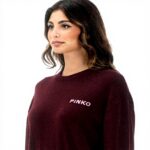 Pull Pinko col rond laine cachemire logo femme