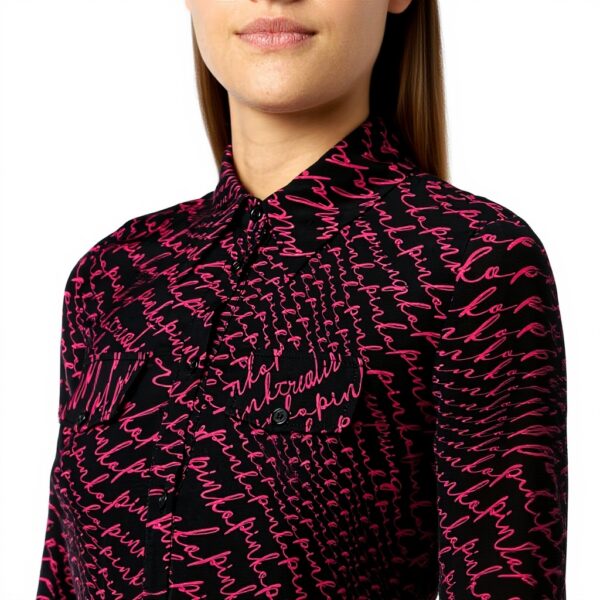 Robe décontractée Pinko imprimée georgette femme noir