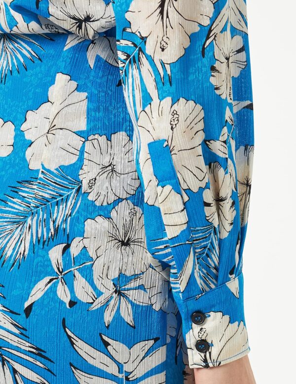 Pinko Robe Jaquard Imprimée décontractée Femme Noir Beurre-4