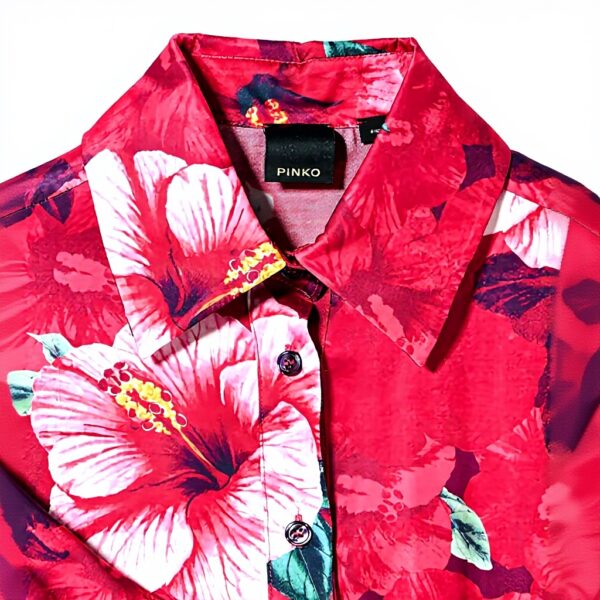 Robe décontractée Pinko Satin Imprimé Femme Taille 48