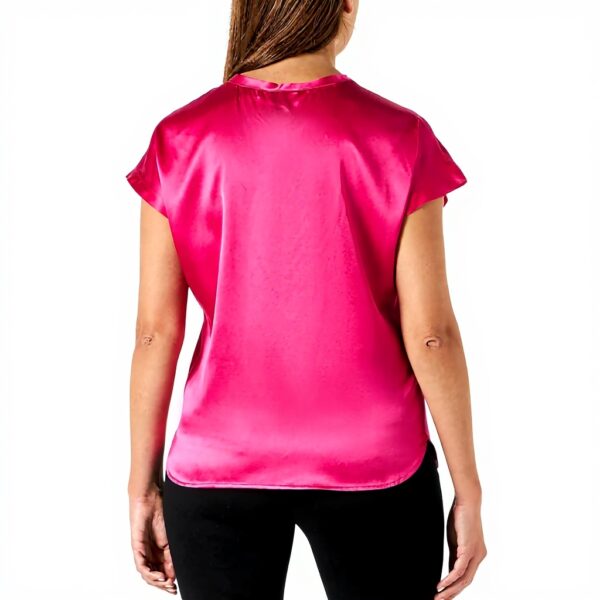 Pinko T-Shirt Femme Chemisier Blanc Noir Violet