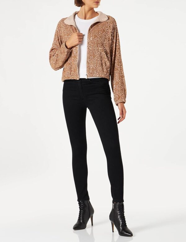 Veste Pinko Femme Blouson Nudo Rose Mode Élégante-1