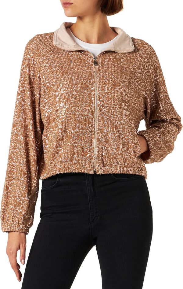 Veste Pinko Femme Blouson Nudo Rose Mode Élégante-0