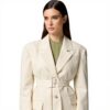 Veste oversized Pinko beige femme blazer printemps été