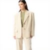 Veste oversized Pinko beige femme blazer printemps été