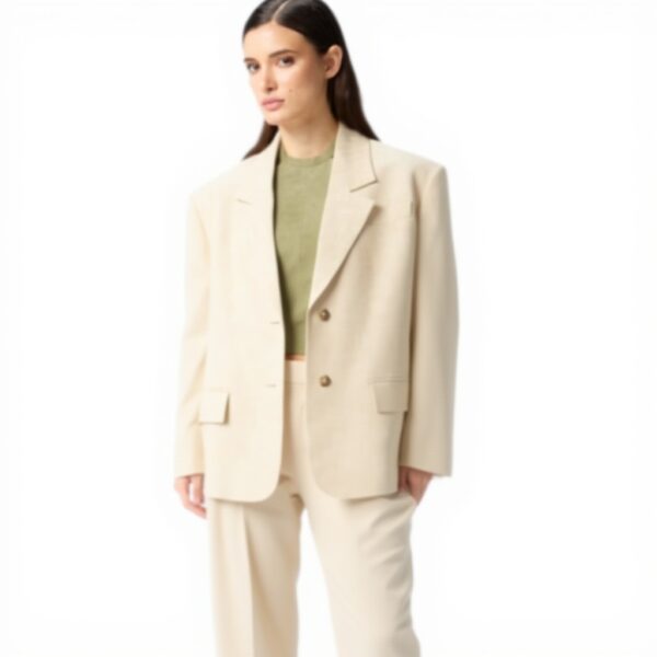 Veste oversized Pinko beige femme blazer printemps été