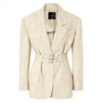 Veste oversized Pinko beige femme blazer printemps été