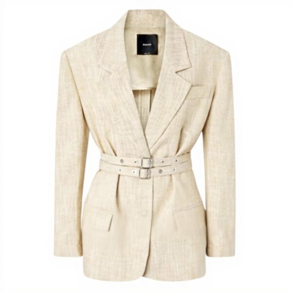 Veste oversized Pinko beige femme blazer printemps été