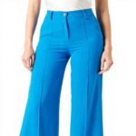 Pantalon Pinko Pureza Crepe Fluido Femme Large Pli