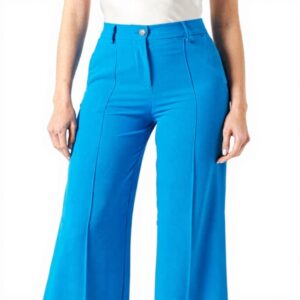 Pantalon Pinko Pureza Crepe Fluido Femme Large Pli