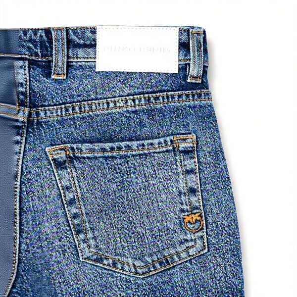 Jeans Pinko Zumba Denim Évasés Femme Pierres Décor