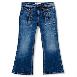 Jeans Pinko Zumba Denim Évasés Femme Pierres Décor