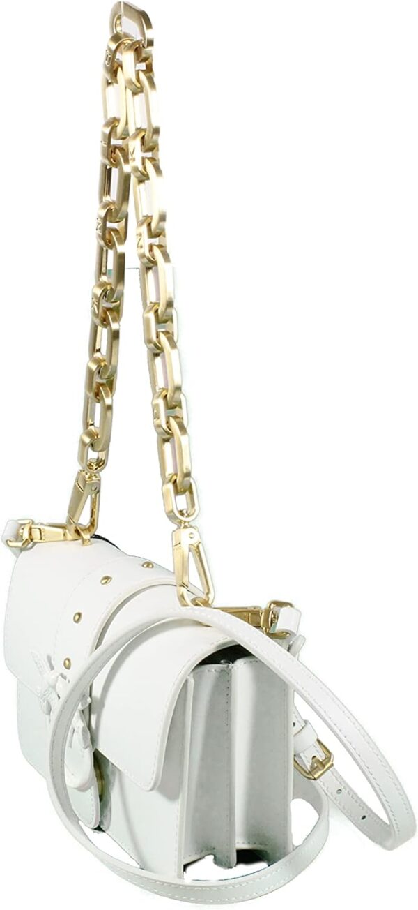 Sac bandoulière cuir Pinko Blanc femme automne hiver 2021-1