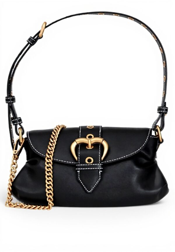 Sac porté épaule Pinko Jolene en cuir noir