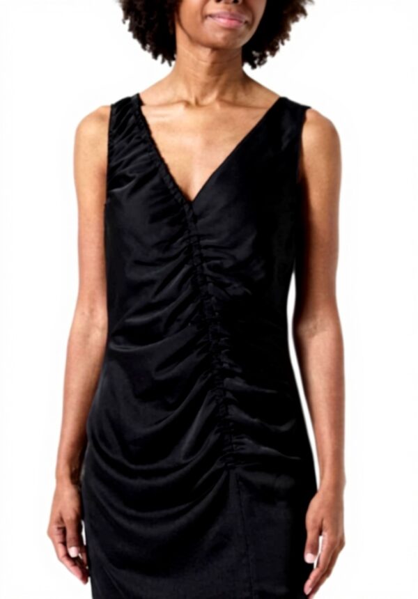 Robe décontractée Pinko satin mat noir femme casual