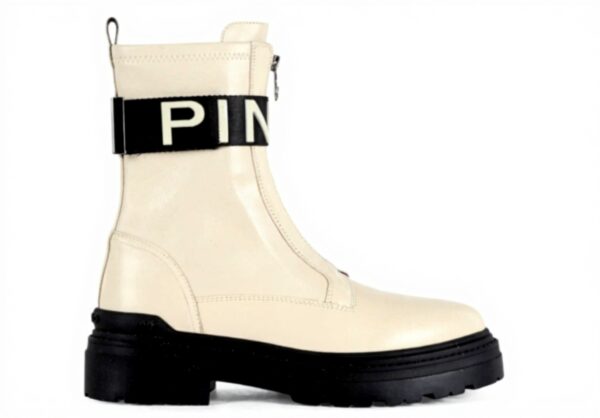 Pinko Bottines Amphibiens Mia 13 SD0219P061, crème, 40 EU