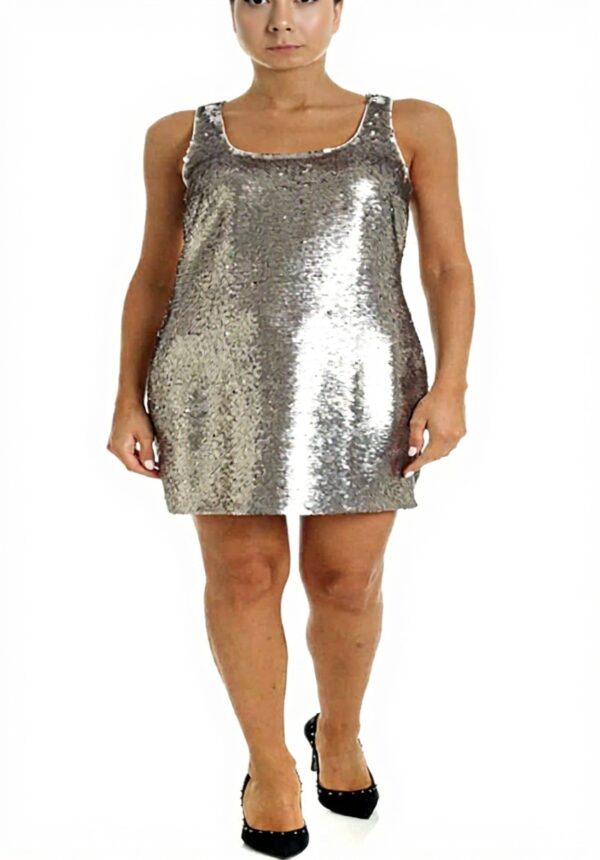 Robe de soirée Pinko Femme paillettes sans manches gris