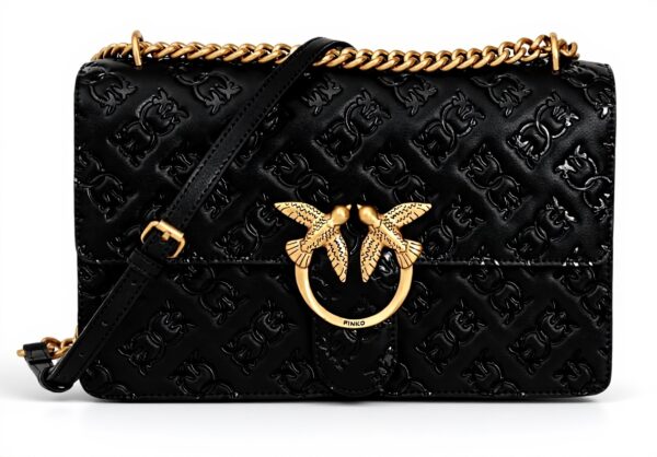 Pinko Sac à bandoulière Love One Classic noir pour femme