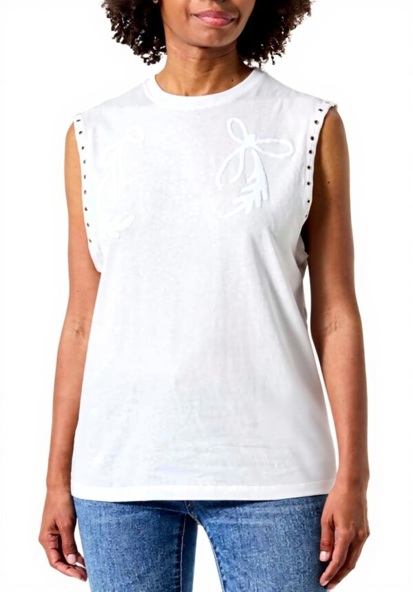 T-shirt Pinko Tara Jersey Imprimé Caraco Femme Noir